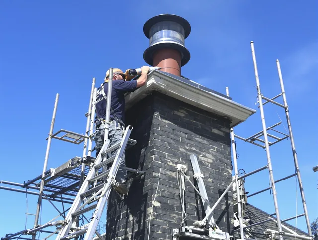 Sturdy chimney crown finished by Lehigh Acres Chimney Sweep in Lehigh Acres, FL