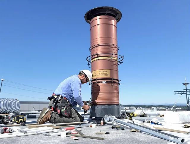 Installed chimney liner by Lehigh Acres Chimney Sweep in Lehigh Acres, FL