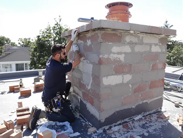 Advanced chimney repair process by Lehigh Acres Chimney Sweep in Lehigh Acres, FL