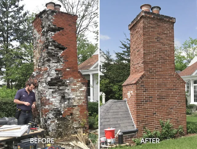 Lehigh Acres Chimney Sweep performing a full chimney restoration in Lehigh Acres, FL