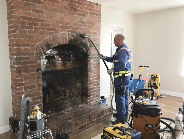 Lehigh Acres Chimney Sweep expert performing detailed chimney sweep in Lehigh Acres, FL