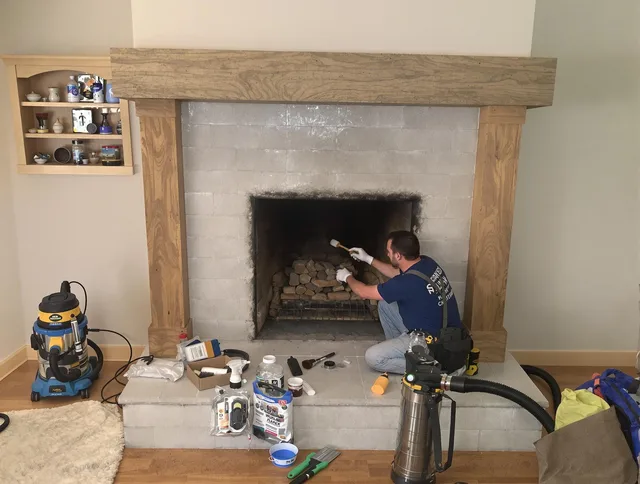 Detailed creosote removal process by Lehigh Acres Chimney Sweep in Lehigh Acres, FL