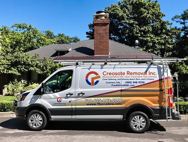 Lehigh Acres Chimney Sweep technician removing creosote safely in Lehigh Acres, FL