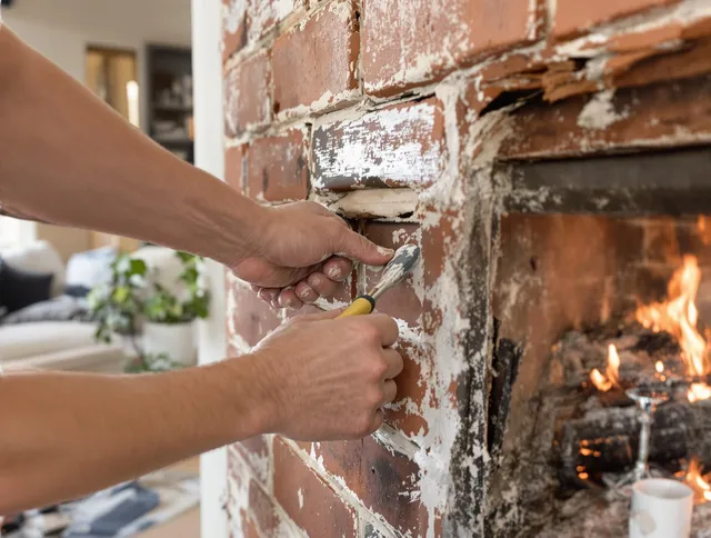 Routine fireplace repair by Lehigh Acres Chimney Sweep in Lehigh Acres, FL