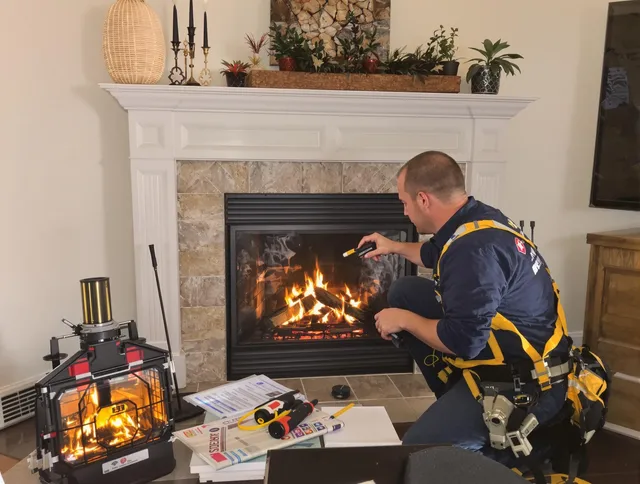 Safety-focused fireplace inspection by Lehigh Acres Chimney Sweep in Lehigh Acres, FL
