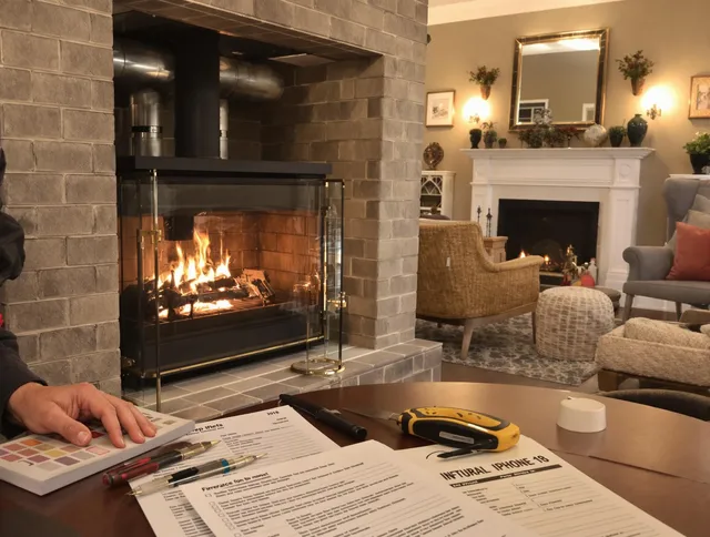 Lehigh Acres Chimney Sweep verifying fireplace safety measures in Lehigh Acres, FL
